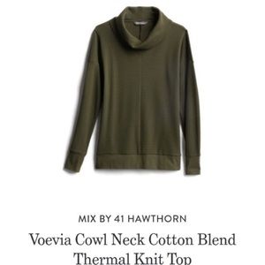 Voevia Cowl Neck Thermal Pullover